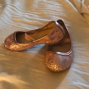 Sparkly pink dress shoes kids